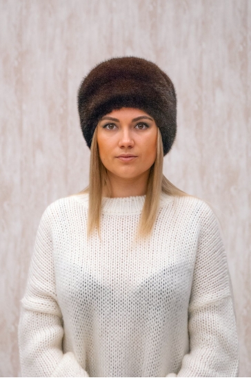 Шапка женская из норки