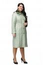 Женское пальто из текстиля с капюшоном, отделка искусственный мех 8011858-2