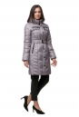 Женское пальто из текстиля с капюшоном 8012375-2
