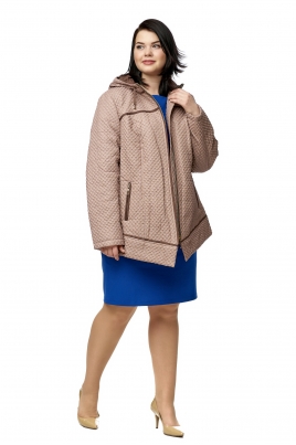 Куртка женская из текстиля с капюшоном