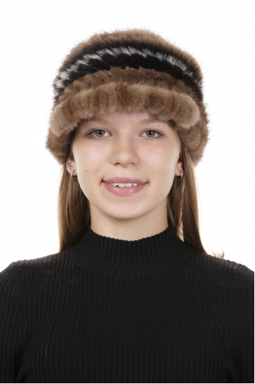 Шапка женская из норки