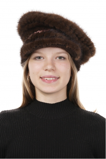 Шапка женская из норки