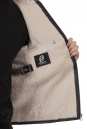 Мужская кожаная куртка из натуральной кожи на меху с воротником 8018811-5