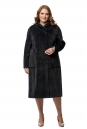 Женское пальто из текстиля с воротником 8019576