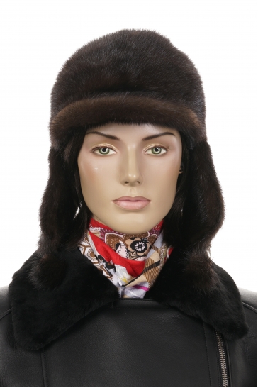Шапка женская из норки