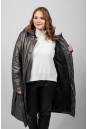 Женское пальто из текстиля с капюшоном 8023415-2